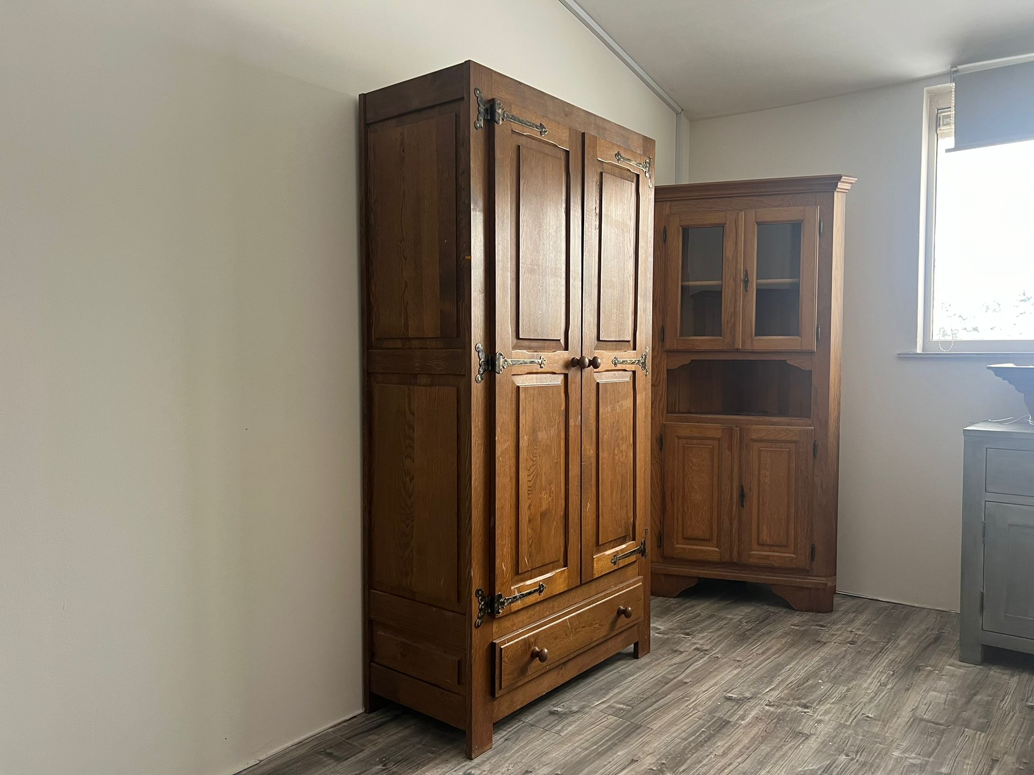 Landelijke Houten Kledingkast 100x50x190 cm - Tweedehands