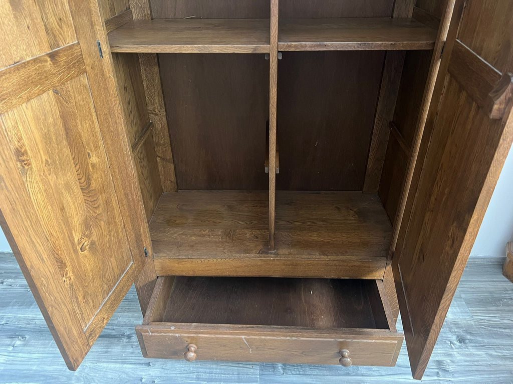 Landelijke Houten Kledingkast 100x50x190 cm - Tweedehands