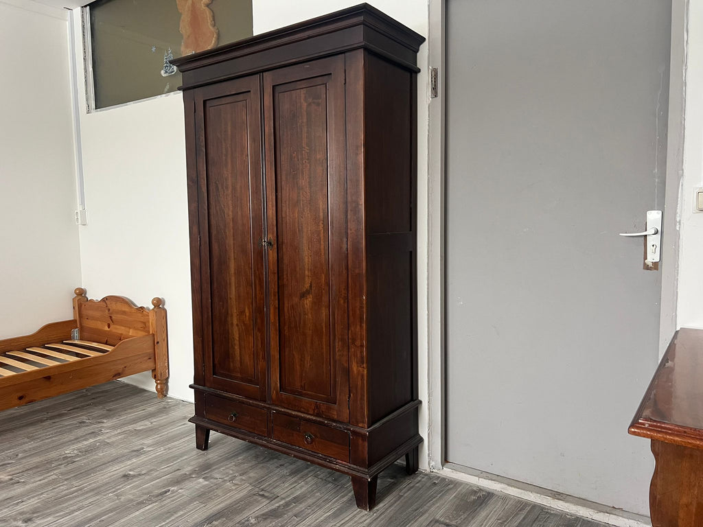 Klassieke Houten Kledingkast 100x45x185 cm - Tweedehands