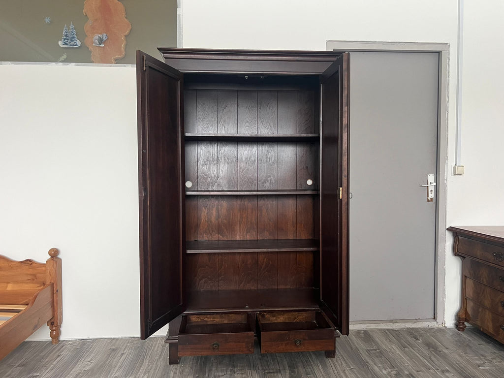 Klassieke Houten Kledingkast 100x45x185 cm - Tweedehands