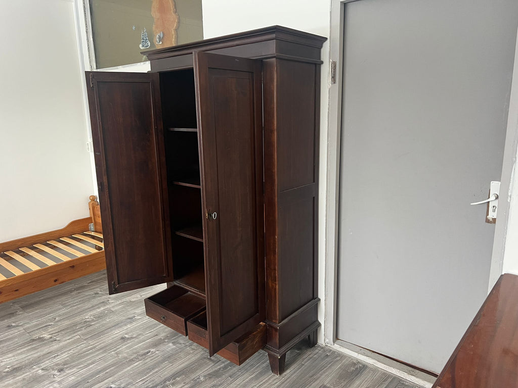 Klassieke Houten Kledingkast 100x45x185 cm - Tweedehands