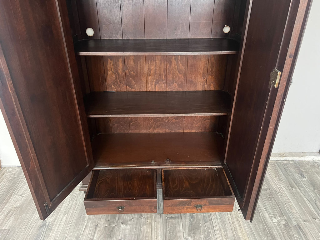 Klassieke Houten Kledingkast 100x45x185 cm - Tweedehands