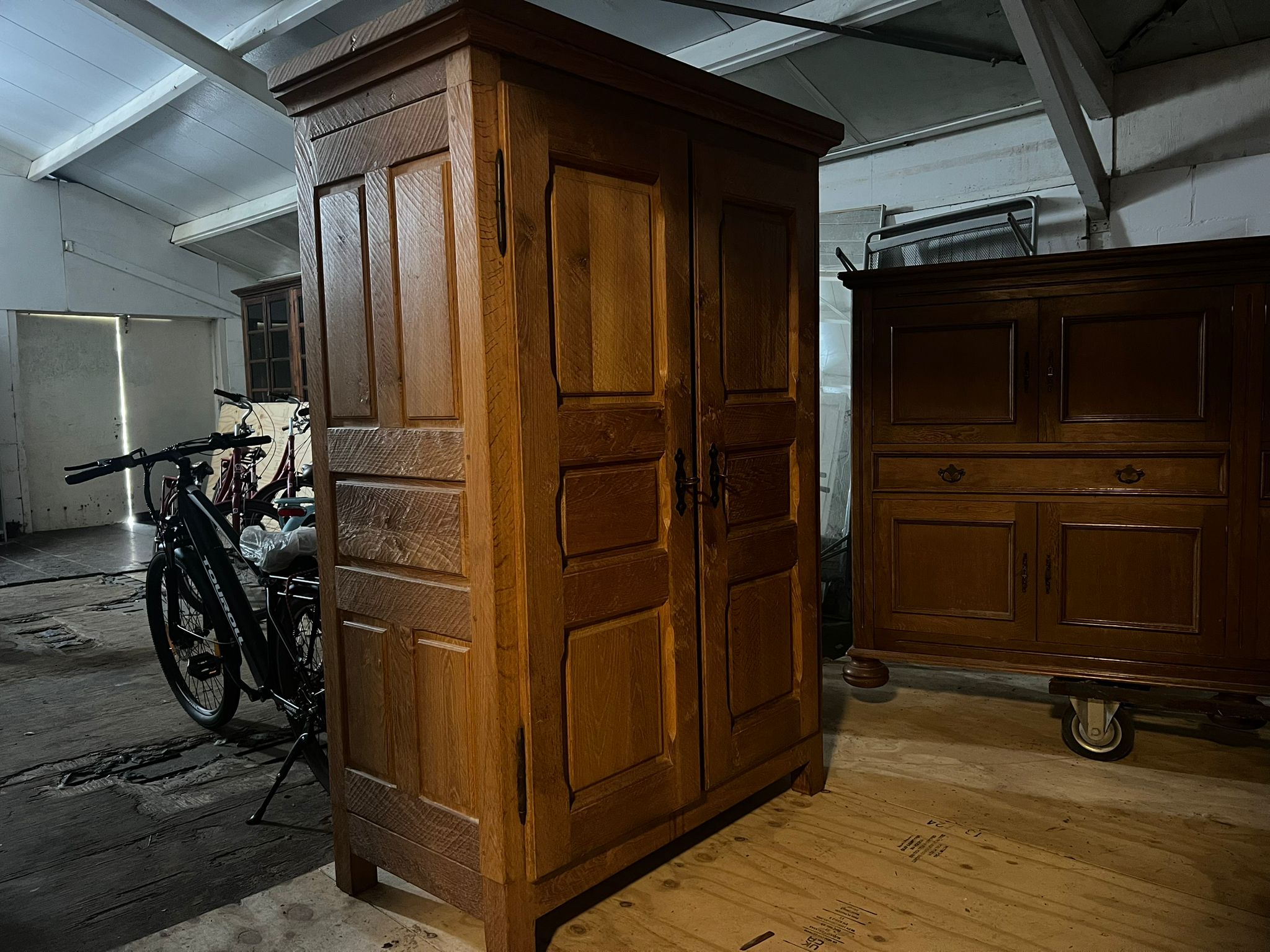 Klassieke houten Kledingkast 115x60 cm - Tweedehands