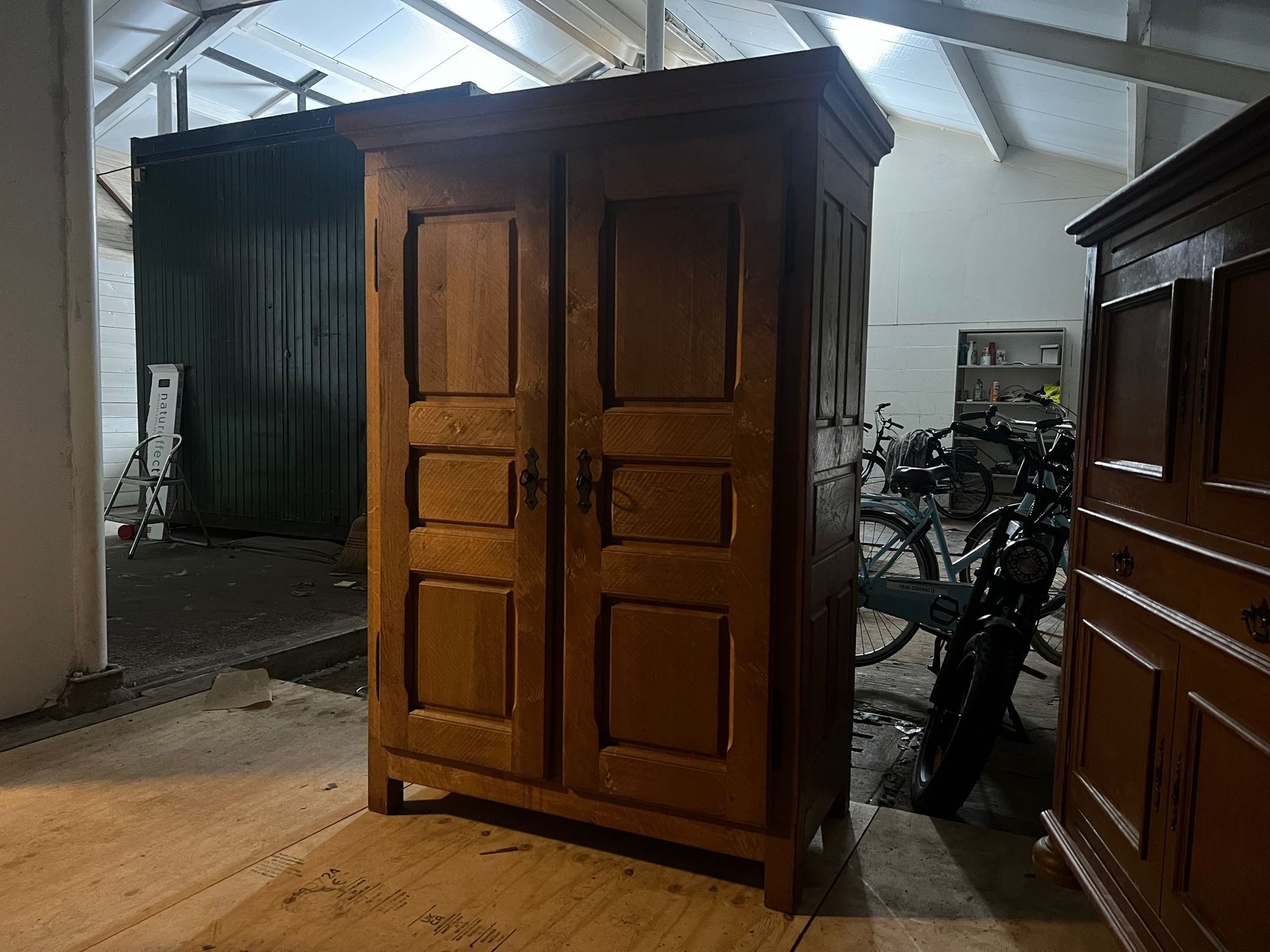 Klassieke houten Kledingkast 115x60 cm - Tweedehands