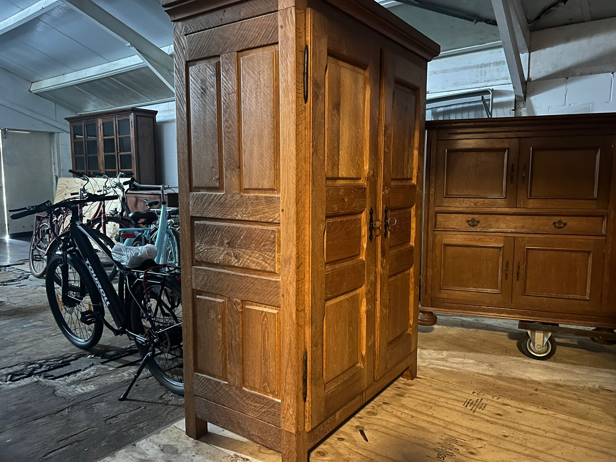 Klassieke houten Kledingkast 115x60 cm - Tweedehands