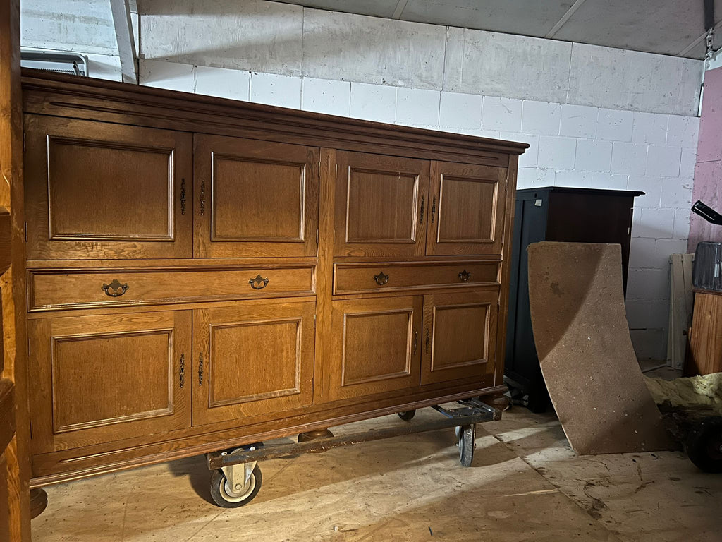 Grote houten Dressoir 220x50x130 cm - Tweedehands