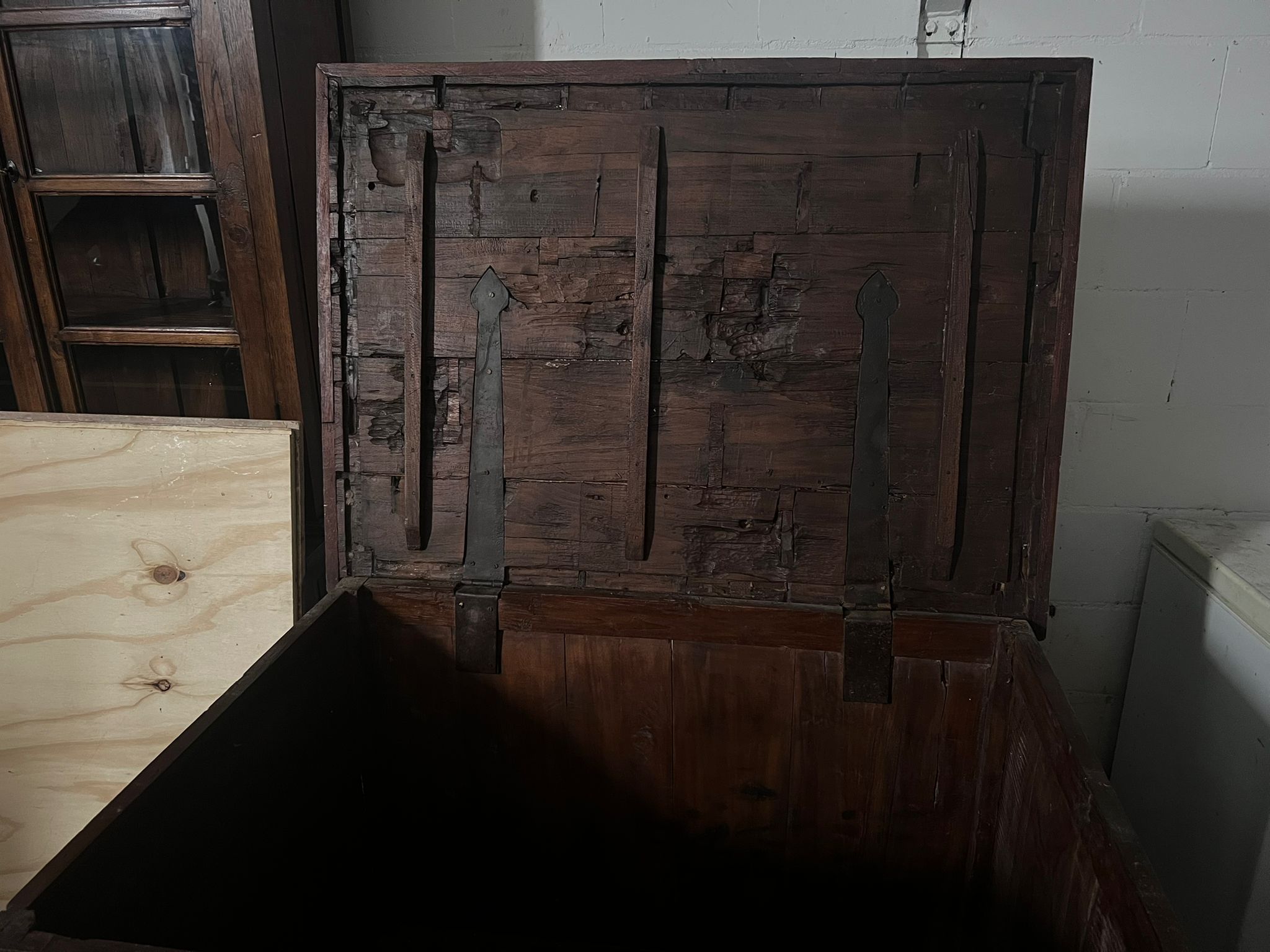 Vintage Houten Opbergkist 120x90x100 cm - Tweedehands