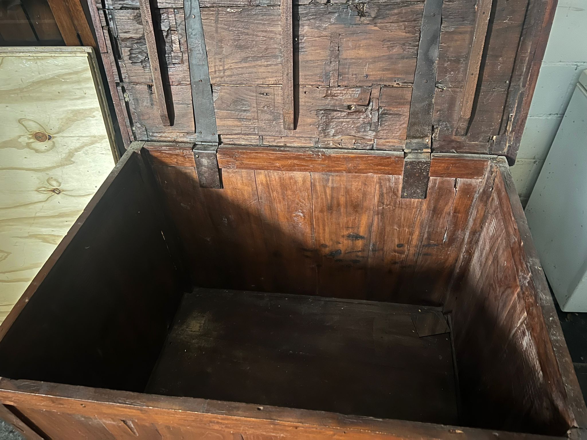 Vintage Houten Opbergkist 120x90x100 cm - Tweedehands